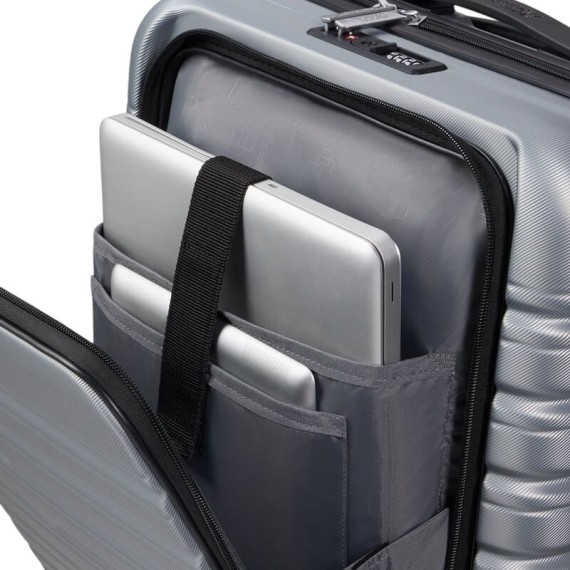 AMERICAN TOURISTER Mala de Cabine 55cm 4R Frontal Flashline Prata | Ref. 92ME800625