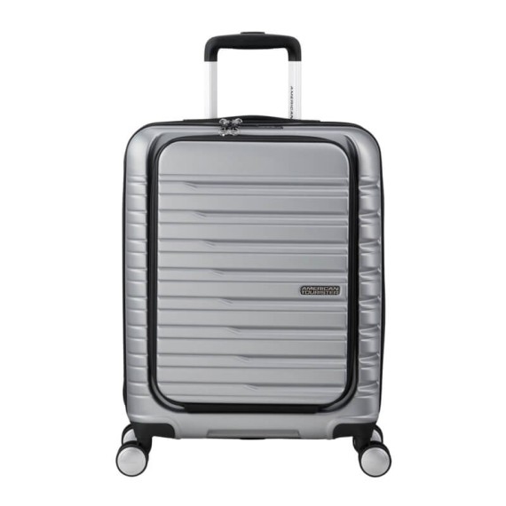 AMERICAN TOURISTER Mala de Cabine 55cm 4R Frontal Flashline Prata | Ref. 92ME800625