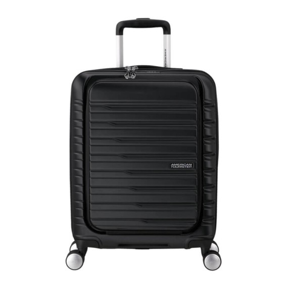 AMERICAN TOURISTER Mala de Cabine 55cm 4R Frontal Flashline Preta | Ref. 92ME800609
