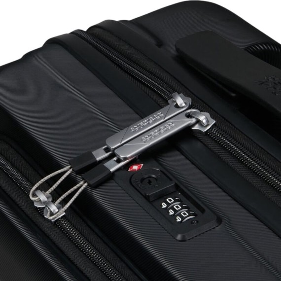 AMERICAN TOURISTER Mala de Cabine 55cm 4R Frontal Flashline Preta | Ref. 92ME800609