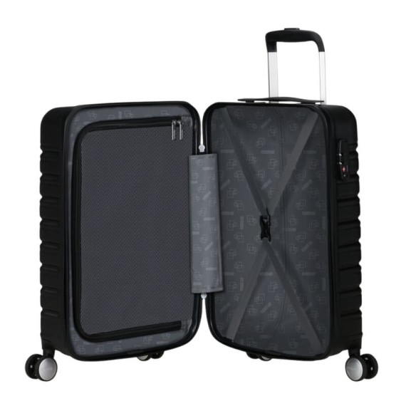 AMERICAN TOURISTER Mala de Cabine 55x35cm 4R Flashline Preta | Ref. 92ME800509