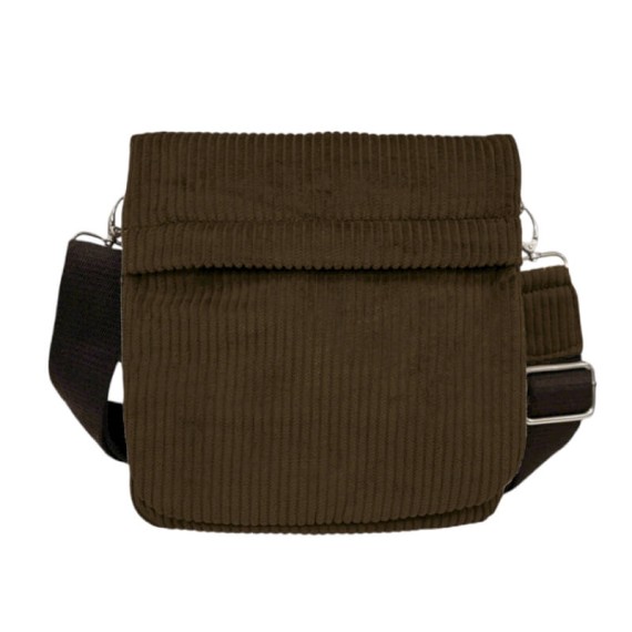 Bolsa de Tiracolo c/ Pala PHYNÈS 3345 Castanho Escuro | Ref. 179.3345C