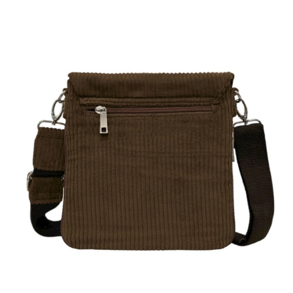 Bolsa de Tiracolo c/ Pala PHYNÈS 3345 Castanho Escuro | Ref. 179.3345C