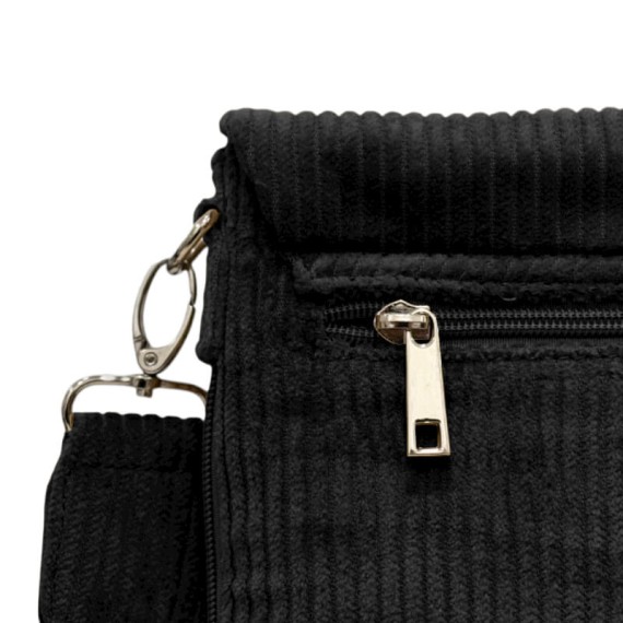 Bolsa de Tiracolo c/ Pala PHYNÈS 3345 Preta | Ref. 179.3345P