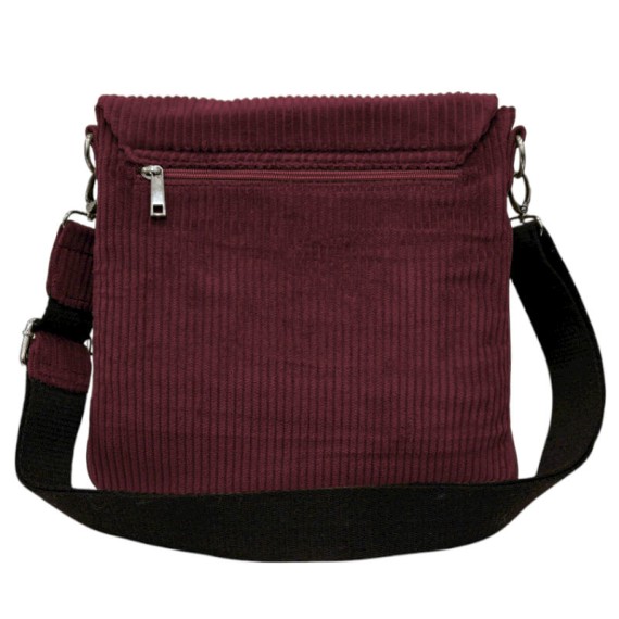 Bolsa de Tiracolo Grande c/ Pala PHYNÈS 3346 Bordô | Ref. 179.3346BO