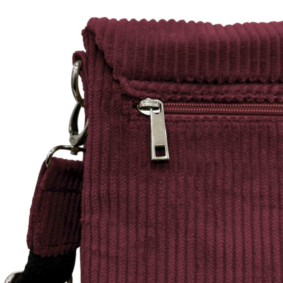 Bolsa de Tiracolo Grande c/ Pala PHYNÈS 3346 Bordô | Ref. 179.3346BO