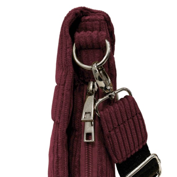 Bolsa de Tiracolo Grande c/ Pala PHYNÈS 3346 Bordô | Ref. 179.3346BO