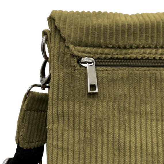 Bolsa de Tiracolo Grande c/ Pala PHYNÈS 3346 Castanho Claro | Ref. 179.3346CC