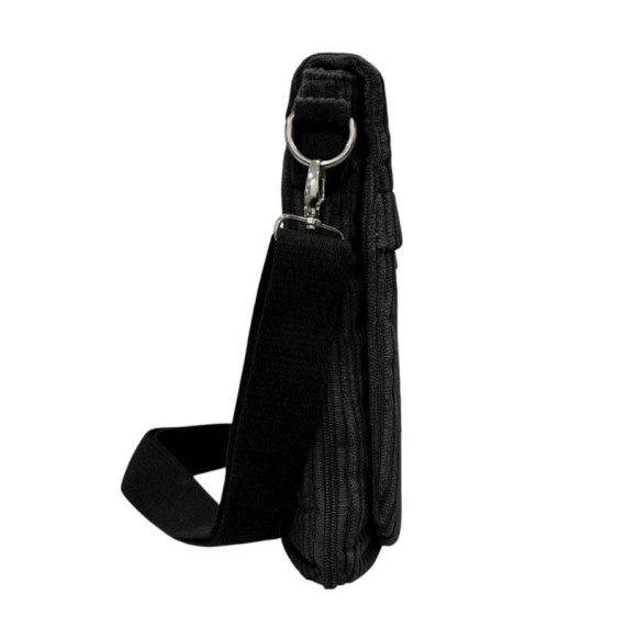 Bolsa de Tiracolo Grande c/ Pala PHYNÈS 3346 Preta | Ref. 179.3346P