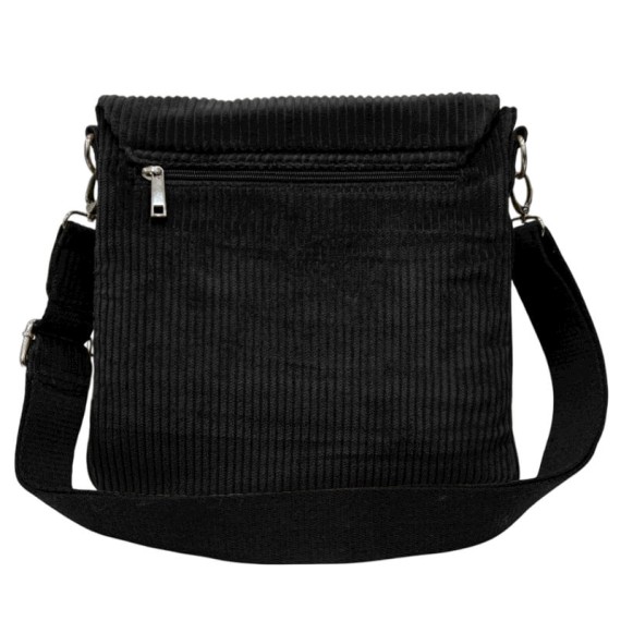 Bolsa de Tiracolo Grande c/ Pala PHYNÈS 3346 Preta | Ref. 179.3346P