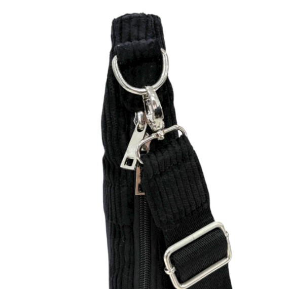 Bolsa de Tiracolo Grande PHYNÈS 8073342 Preta | Ref. 179.3342P