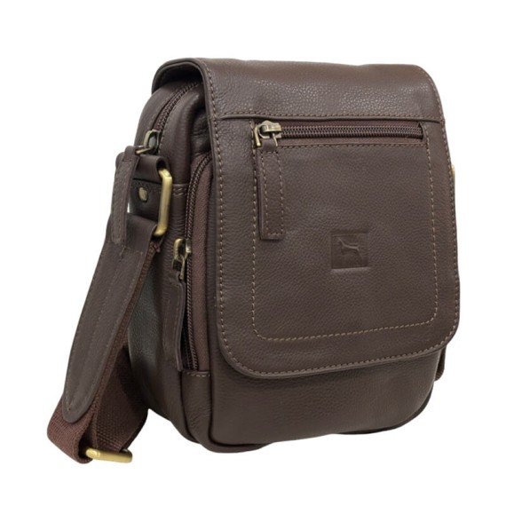 Bolsa de Tiracolo Média DOGGY Castanho | Ref. 86.NDM45C