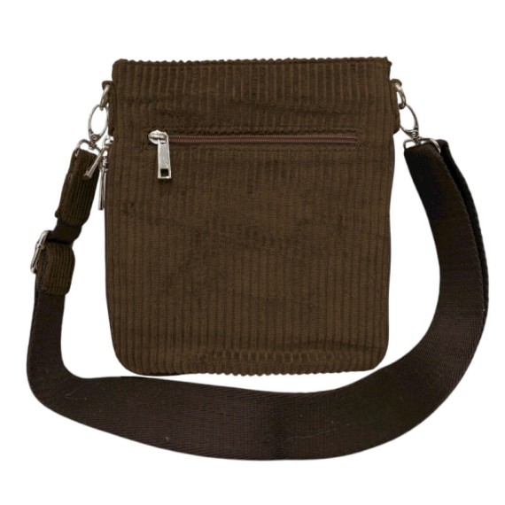 Bolsa de Tiracolo PHYNÈS 3341 Castanho Escuro | Ref. 179.3341CE