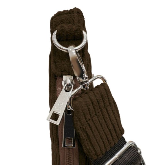 Bolsa de Tiracolo PHYNÈS 3341 Castanho Escuro | Ref. 179.3341CE