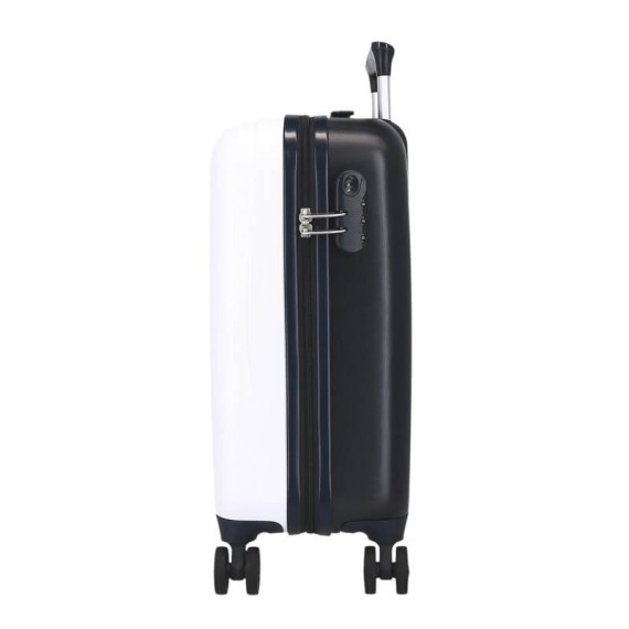 Mala de Cabine / Trolley 50cm 4R STITCH Happy Branco/Preto | Ref. 186.4381342