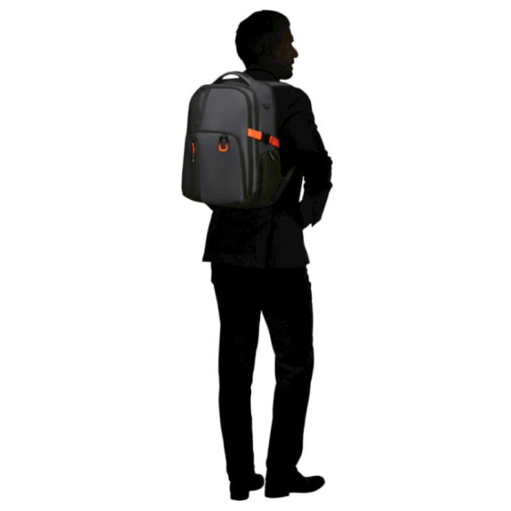 SAMSONITE Mochila para Portátil 15.6” Biz2Go Grafite/Laranja | Ref. 92KI100539
