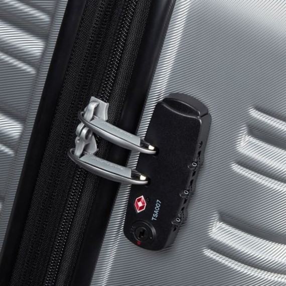 AMERICAN TOURISTER Mala de Cabine 45cm 4R Easyjet Flashline Prata | Ref. 92ME800725