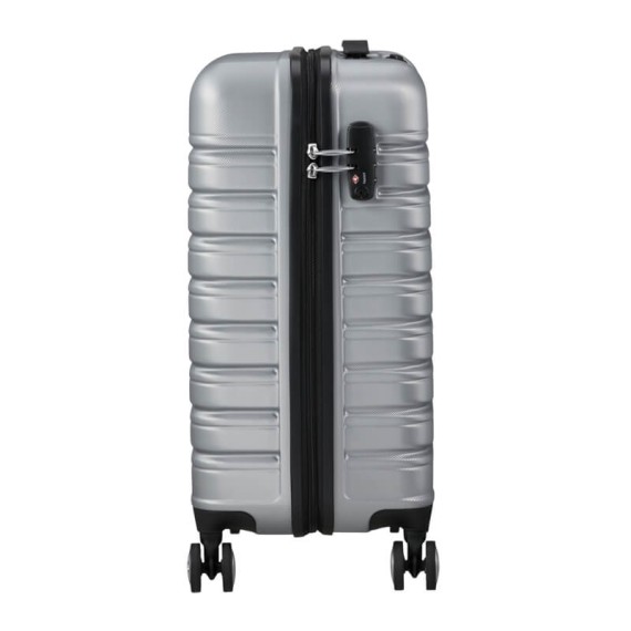 AMERICAN TOURISTER Mala de Cabine 55x35cm 4R Flashline Prata | Ref. 92ME800525 AMERICAN TOURISTER Mala de Cabine 55x35cm 4R Flashline Prata | Ref. 92ME800525