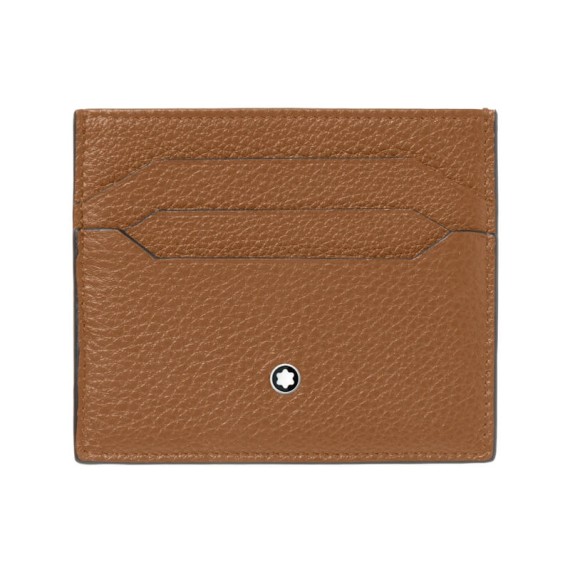 Porta-Cartões 6CC MONTBLANC Soft Grain Caramelo | Ref. 238.198368