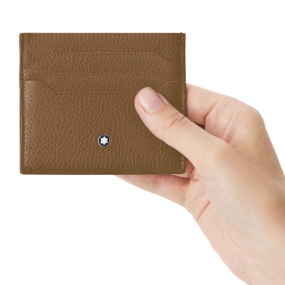 Porta-Cartões 6CC MONTBLANC Soft Grain Caramelo | Ref. 238.198368