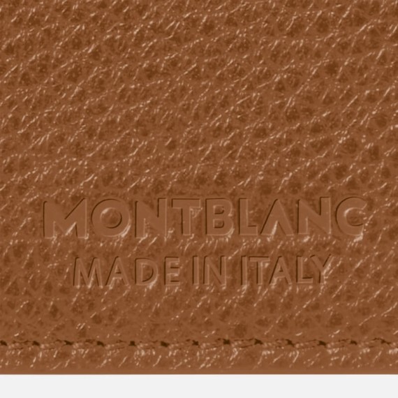 Porta-Cartões Vertical 4CC MONTBLANC Soft Grain Caramelo | Ref. 238.198303