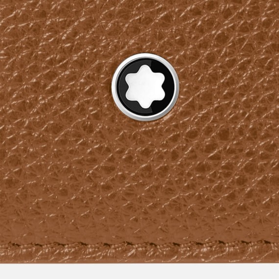Porta-Cartões Vertical 4CC MONTBLANC Soft Grain Caramelo | Ref. 238.198303