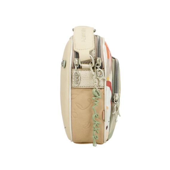 ANEKKE Bolsa de Tiracolo 2C Média Alma Smart Pack Dourada | Ref. 280.40603-516 ANEKKE Bolsa de Tiracolo 2C Média Alma Smart Pack Dourada | Ref. 280.40603-516