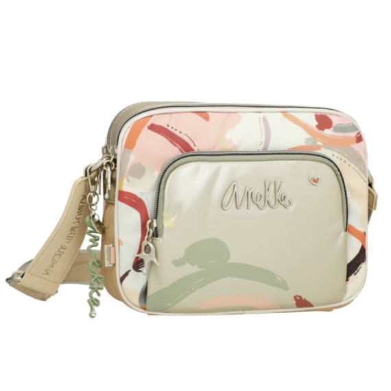 ANEKKE Bolsa de Tiracolo 2C Média Alma Smart Pack Dourada | Ref. 280.40603-516 ANEKKE Bolsa de Tiracolo 2C Média Alma Smart Pack Dourada | Ref. 280.40603-516