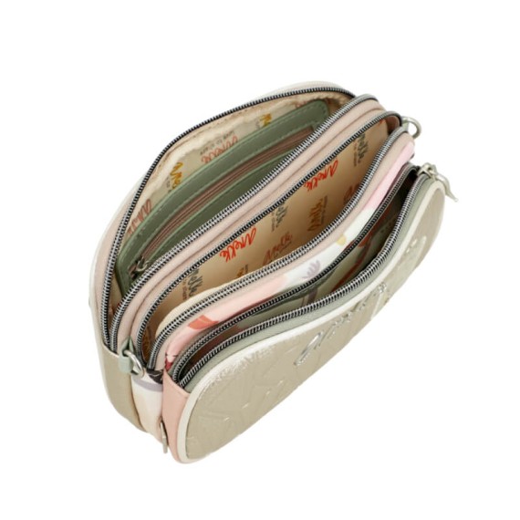 ANEKKE Bolsa de Tiracolo 2C Pequena Alma Smart Pack Dourada | Ref. 280.40603-445