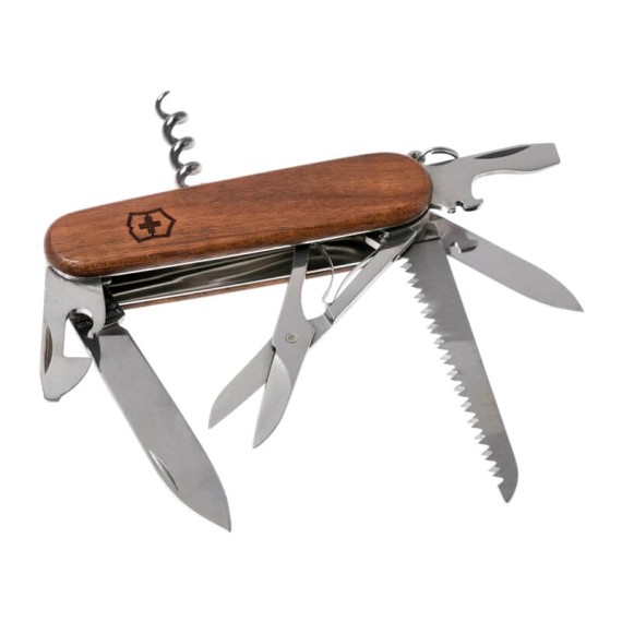 Canivete 91mm 13 Funções VICTORINOX Huntsman Wood Madeira | Ref. 320.13711.63 Canivete 91mm 13 Funções VICTORINOX Huntsman Wood Madeira | Ref. 320.13711.63
