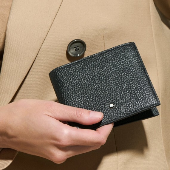 Carteira de Homem 8CC MONTBLANC Soft Grain Preta | Ref. 238.199440