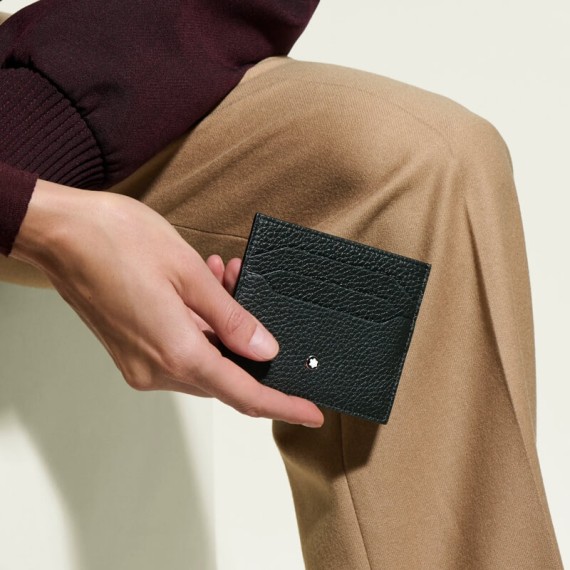 Porta-Cartões 6CC MONTBLANC Soft Grain Preto | Ref. 238.199441