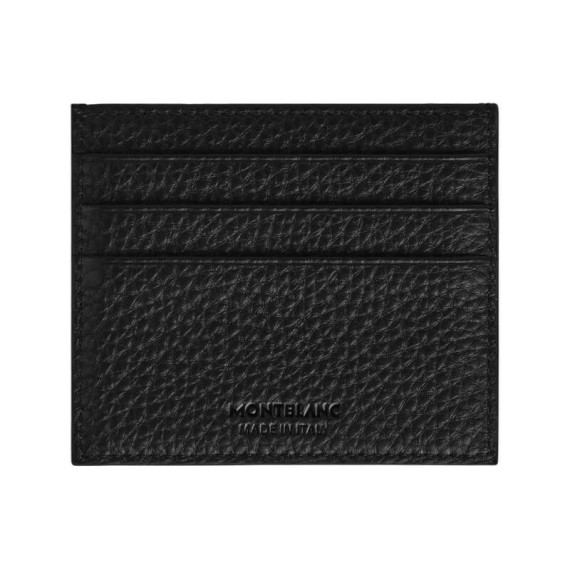 Porta-Cartões 6CC MONTBLANC Soft Grain Preto | Ref. 238.199441