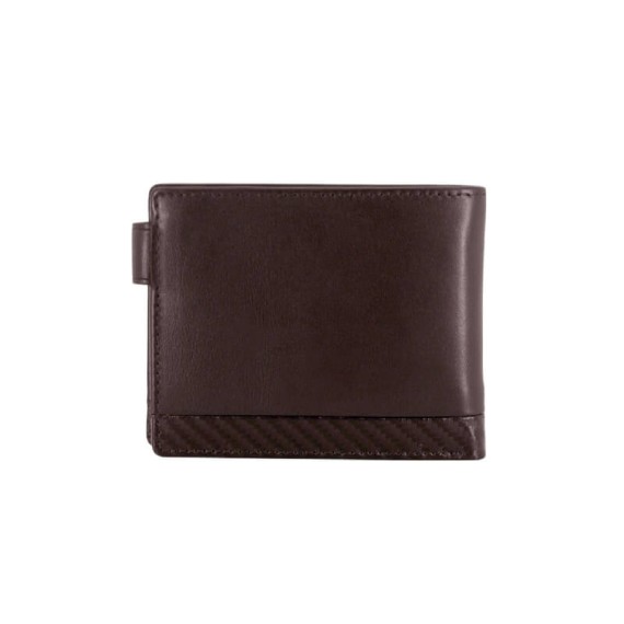 Carteira de Documentos c/ Presilha RFID BENFICA 1280 Castanha | Ref. 254.SLB1280C