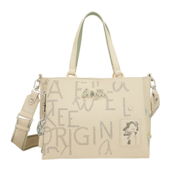 ANEKKE Mala de Mão Alças Curtas Alma Original Bege | Ref. 280.40741-224