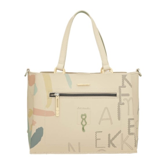 ANEKKE Mala de Mão Alças Curtas Alma Original Bege | Ref. 280.40741-224