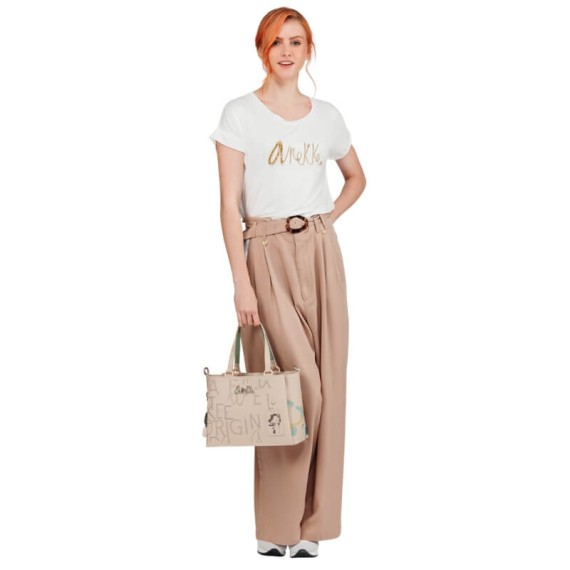 ANEKKE Mala de Mão Alças Curtas Alma Original Bege | Ref. 280.40741-224