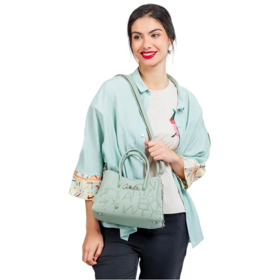 ANEKKE Mala de Mão Alças Curtas Alma Original Verde | Ref. 280.40741-388 ANEKKE Mala de Mão Alças Curtas Alma Original Verde | Ref. 280.40741-388