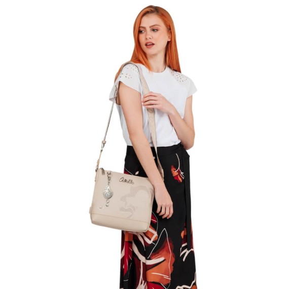 ANEKKE Bolsa de Tiracolo Média Alma Original Bege | Ref. 280.40743-069