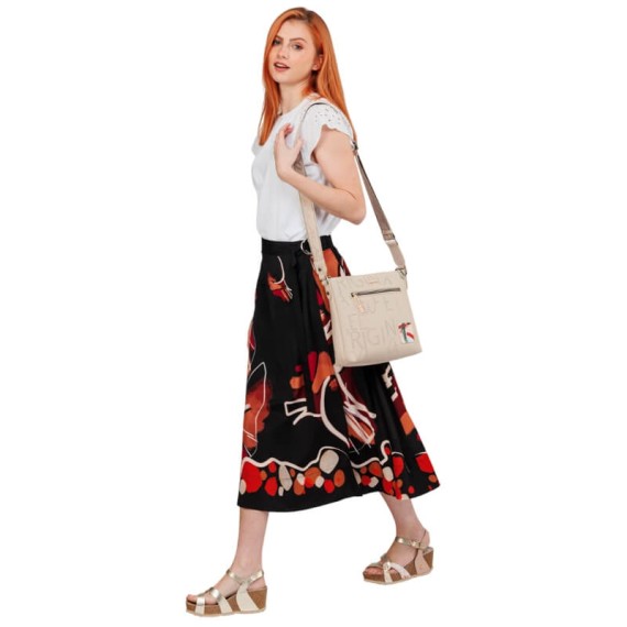 ANEKKE Bolsa de Tiracolo Média Alma Original Bege | Ref. 280.40743-069