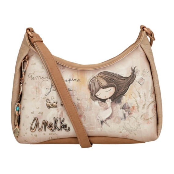 ANEKKE Bolsa de Tiracolo Memories Castanha | Ref. 280.40803-481
