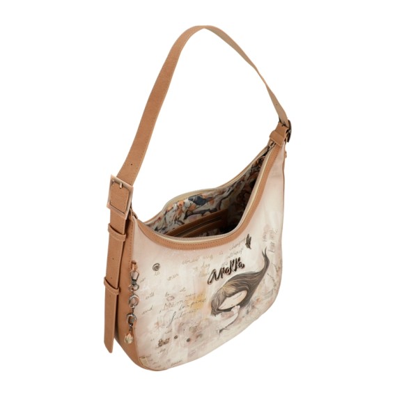 ANEKKE Mala de Ombro Oval Memories Castanha | Ref. 280.40802-354