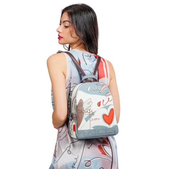 ANEKKE Mochila de Senhora Tripla Alma Olé Azul | Ref. 280.40765-044 ANEKKE Mochila de Senhora Tripla Alma Olé Azul | Ref. 280.40765-044