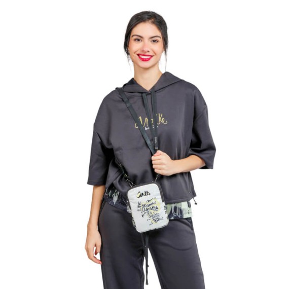 ANEKKE Bolsa de Tiracolo Pequena Nature Towanda Preta | Ref. 280.40873-072