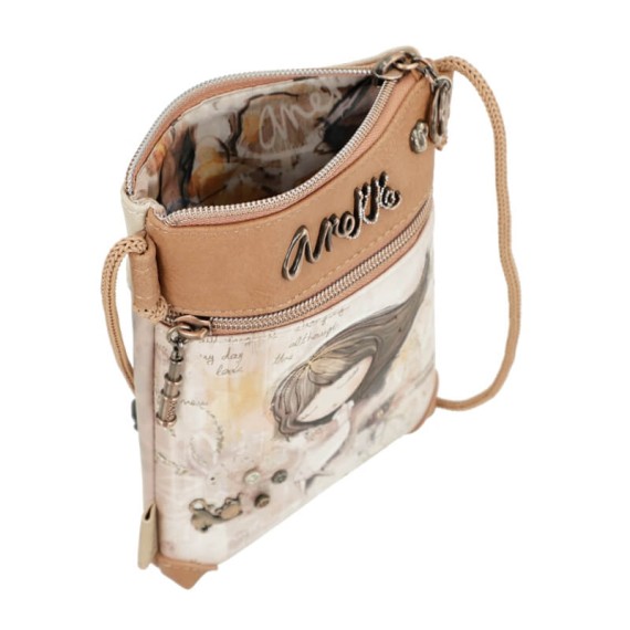 ANEKKE Mini Bolsa de Tiracolo Memories Castanha | Ref. 280.40803-904