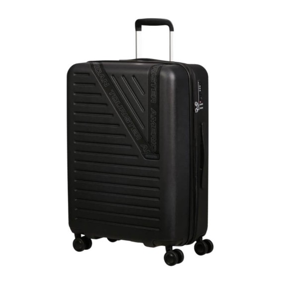 AMERICAN TOURISTER Mala de Viagem Média 66cm 4R Exp. Dynabelt Preta | Ref. 92MH800209