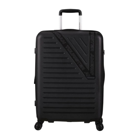 AMERICAN TOURISTER Mala de Viagem Média 66cm 4R Exp. Dynabelt Preta | Ref. 92MH800209
