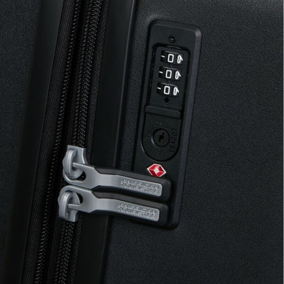 AMERICAN TOURISTER Mala de Viagem Média 66cm 4R Exp. Dynabelt Preta | Ref. 92MH800209