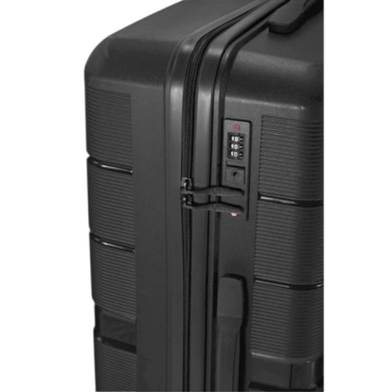 BENZI Mala de Viagem / Trolley Médio 61cm 4R. Exp. BZ5809 Preta | Ref. 288.BZ5809P-B