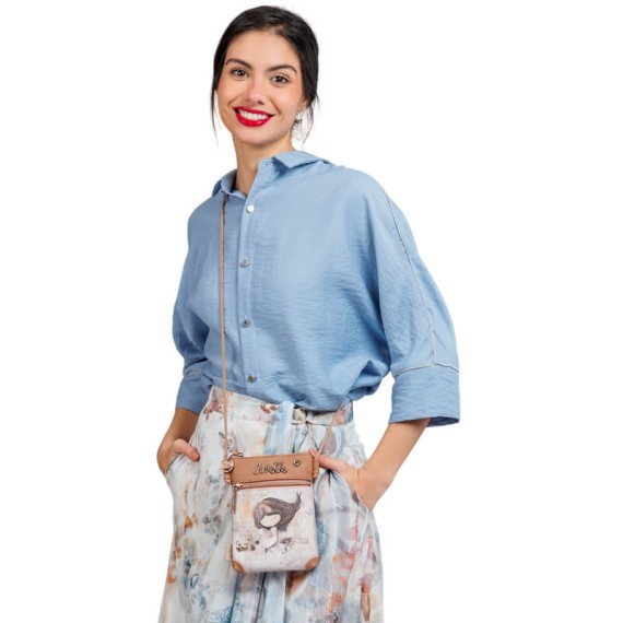 ANEKKE Mini Bolsa de Tiracolo Memories Castanha | Ref. 280.40803-904